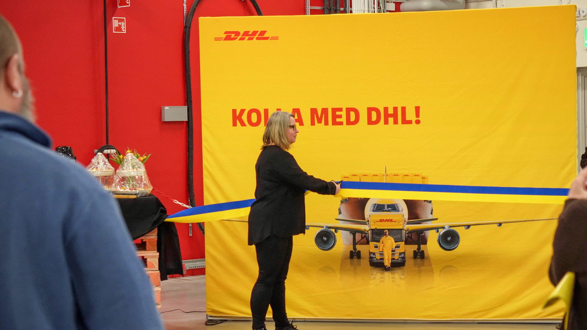 DHL Freight Terminal Uppsala Schweden Eröffnung Event