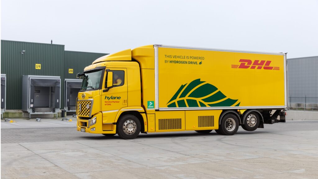 Wasserstoff-Lkw von hylane