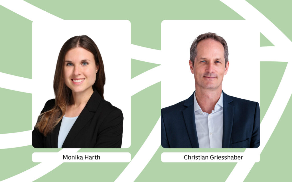 Monika Harth, Head of Operations Strategy & Global Quality DHL Freight und Christian Griesshaber, COO DHL Freight