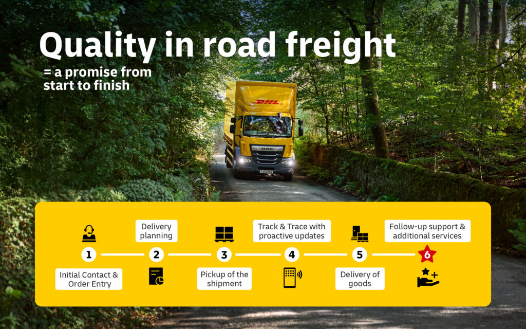 The six steps that lead to quality in road freight
