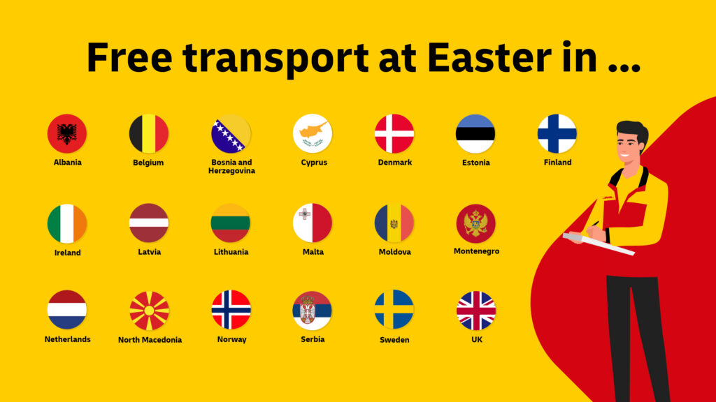 Countries without Truck Driving Bans on Easter 2026