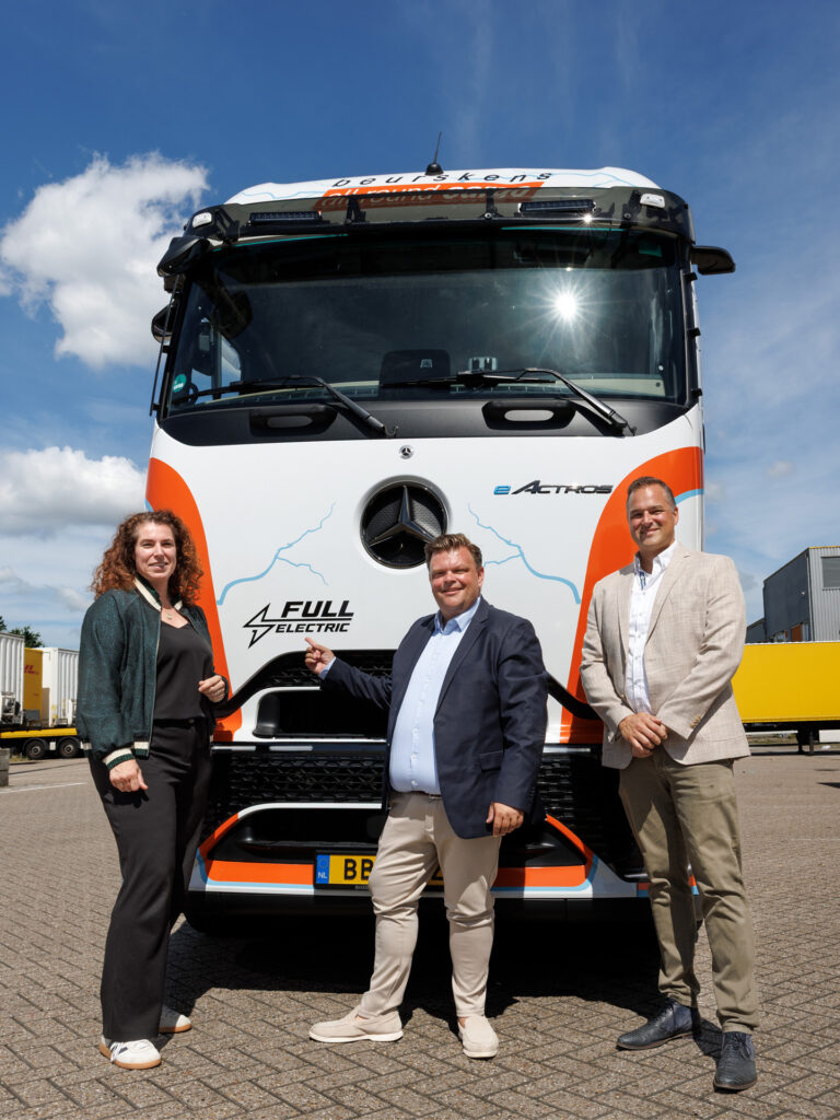 The e truck in use for Grundfos