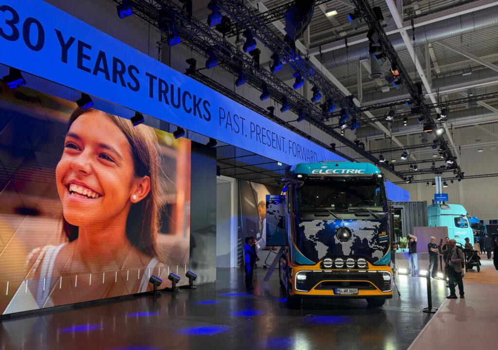 The Mercedes-Benz eActros 600 of Elektrotrucker Tobias Wagner at the IAA Transportation 2026